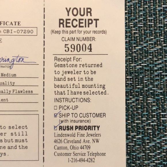 Lindenwold Fine Jewelers Genuine 1-Carat Round Brilliant Cubic Zirconia - Picture 4 of 4